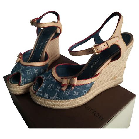 louis vuitton sandalen dames sale|Louis Vuitton denim sandals.